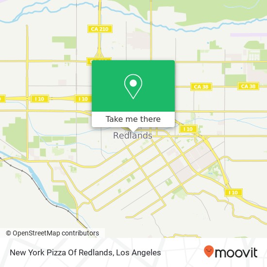 Mapa de New York Pizza Of Redlands