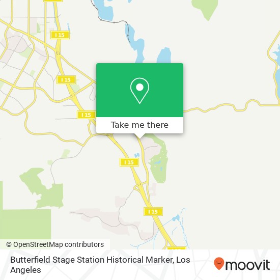 Butterfield Stage Station Historical Marker map