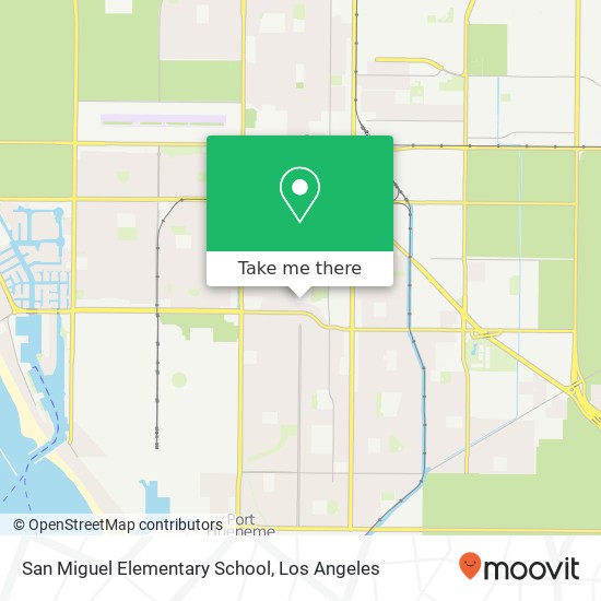 Mapa de San Miguel Elementary School