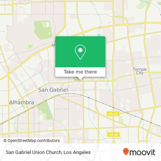 Mapa de San Gabriel Union Church