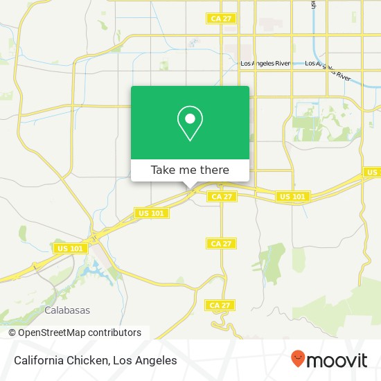 California Chicken map