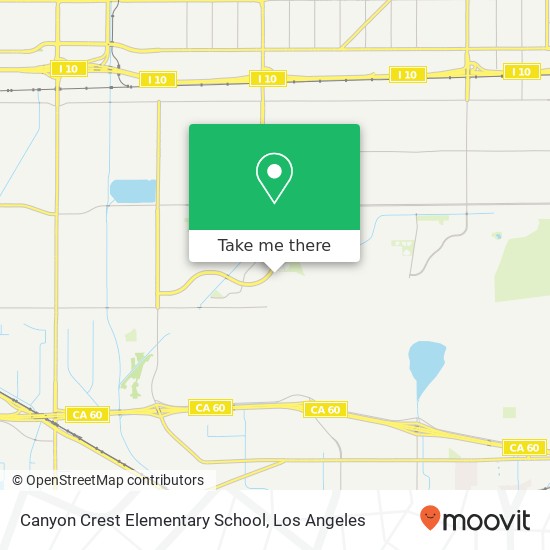 Canyon Crest Elementary School map