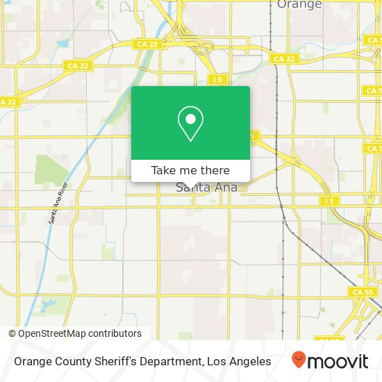 Mapa de Orange County Sheriff's Department