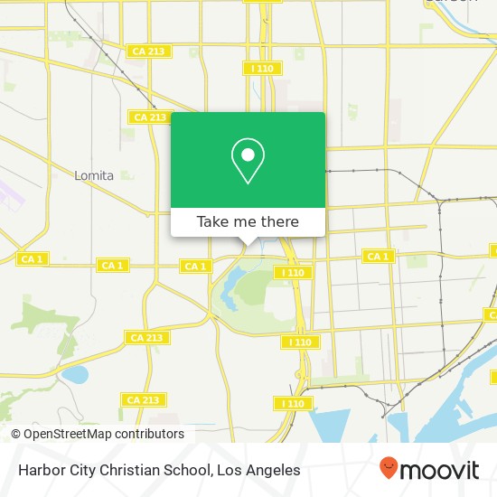 Harbor City Christian School map