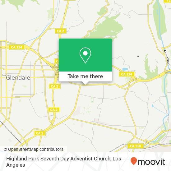 Highland Park Seventh Day Adventist Church map