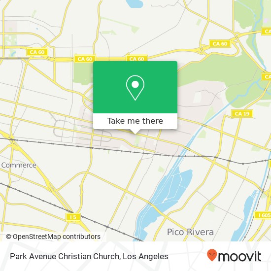 Mapa de Park Avenue Christian Church
