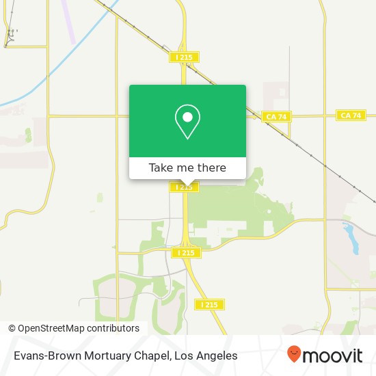 Mapa de Evans-Brown Mortuary Chapel