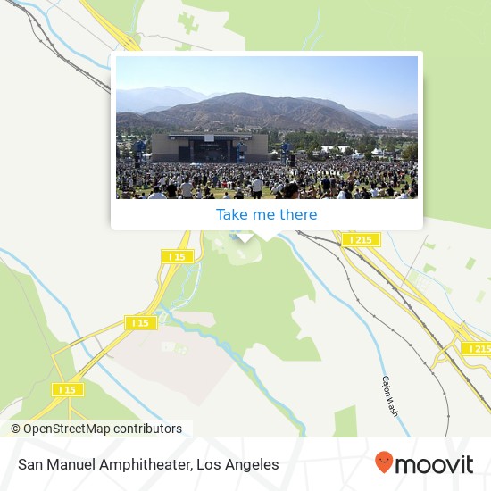 San Manuel Amphitheater map