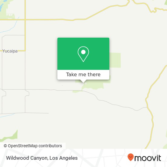 Wildwood Canyon map