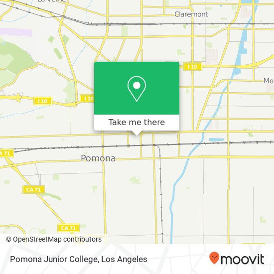 Pomona Junior College map