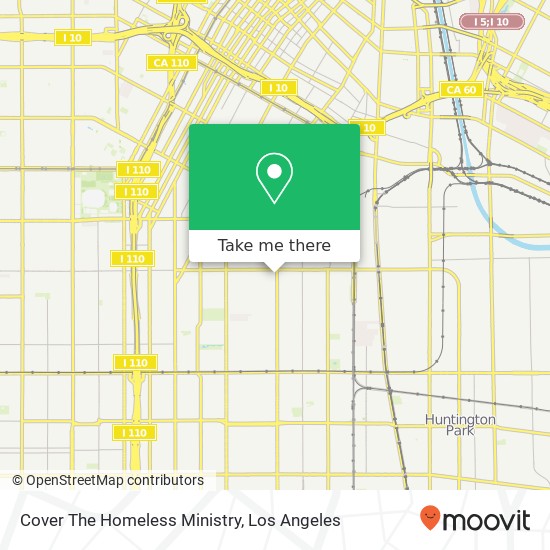 Cover The Homeless Ministry map