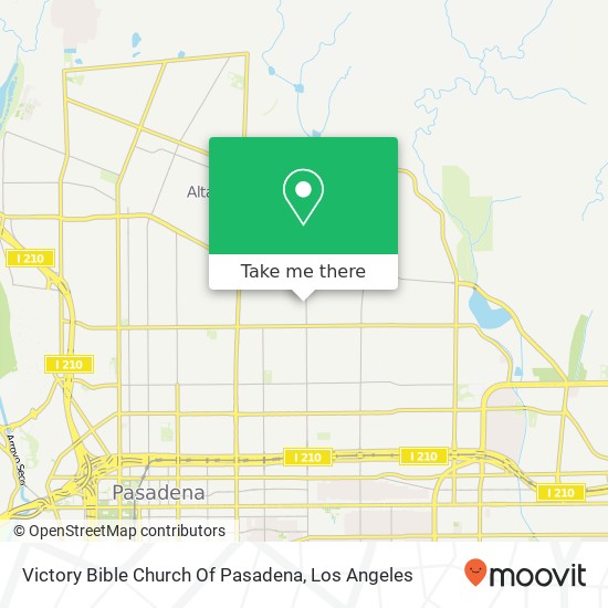 Victory Bible Church Of Pasadena map
