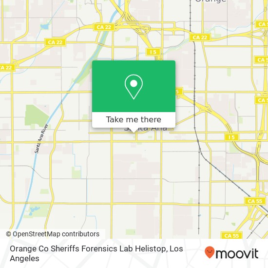 Orange Co Sheriffs Forensics Lab Helistop map