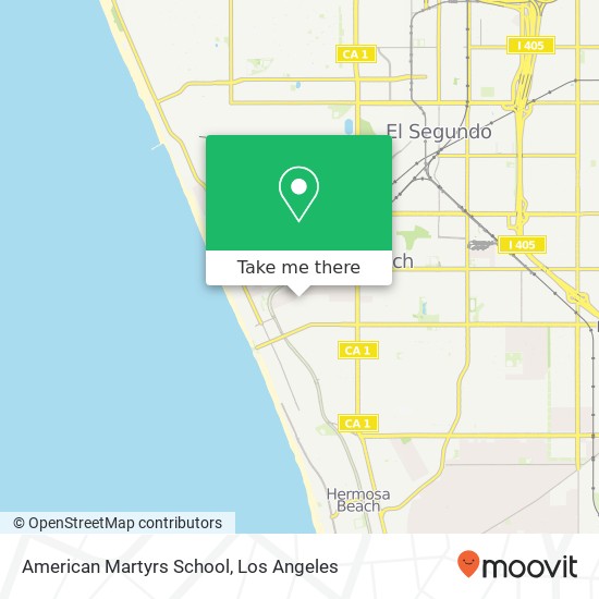 American Martyrs School map