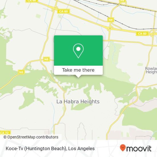 Koce-Tv (Huntington Beach) map