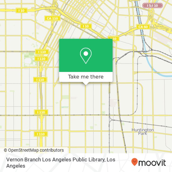 Vernon Branch Los Angeles Public Library map