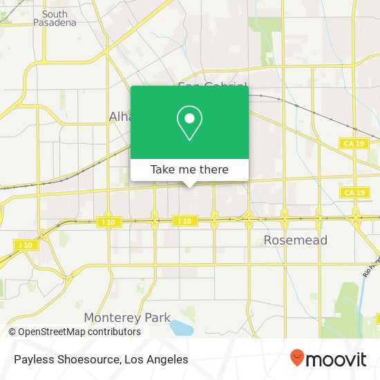 Mapa de Payless Shoesource