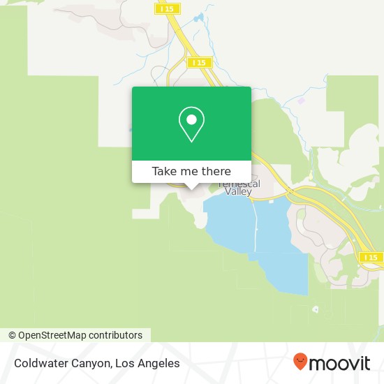 Coldwater Canyon map