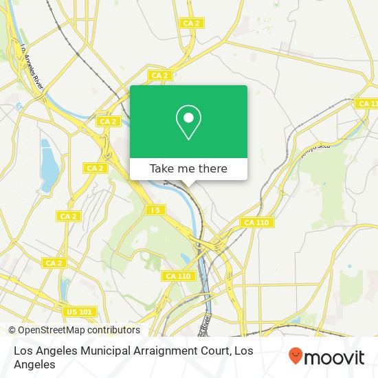 Mapa de Los Angeles Municipal Arraignment Court
