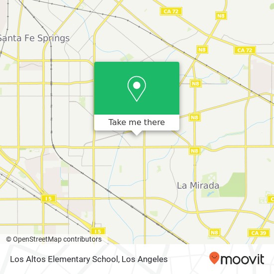 Mapa de Los Altos Elementary School