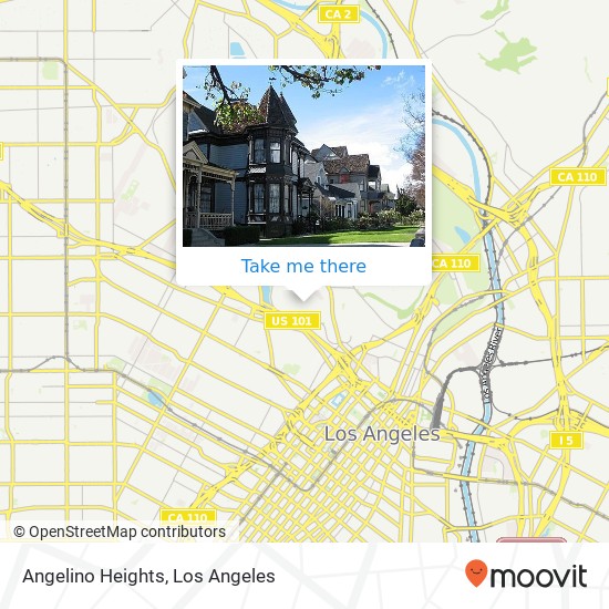 Mapa de Angelino Heights