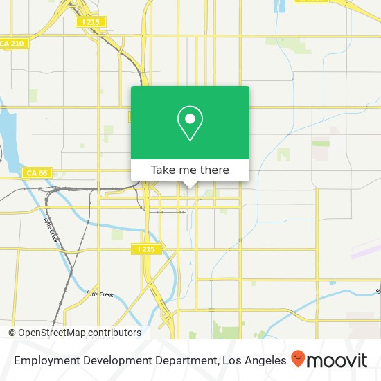 Mapa de Employment Development Department