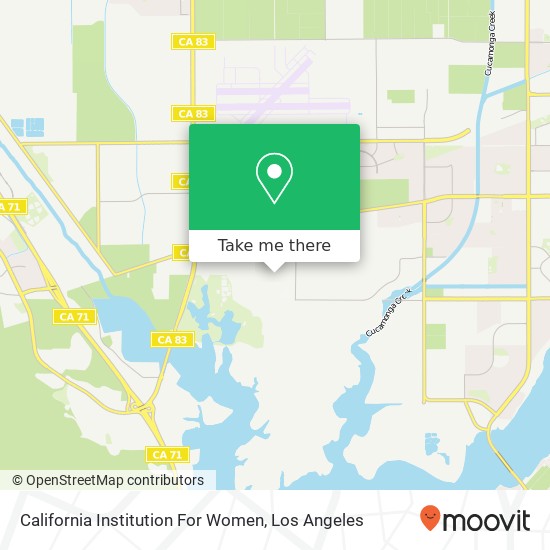 Mapa de California Institution For Women