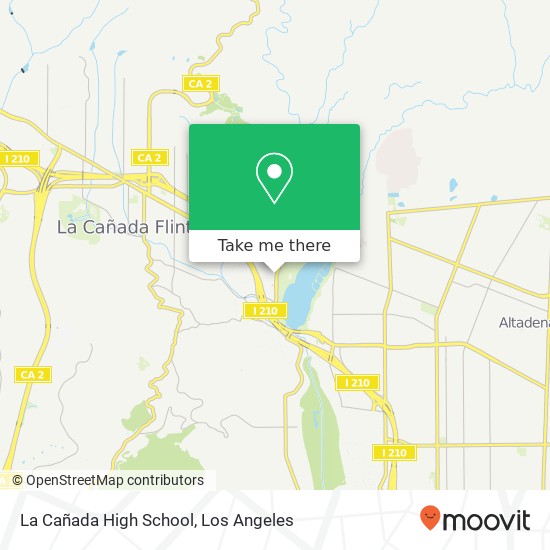 La Cañada High School map