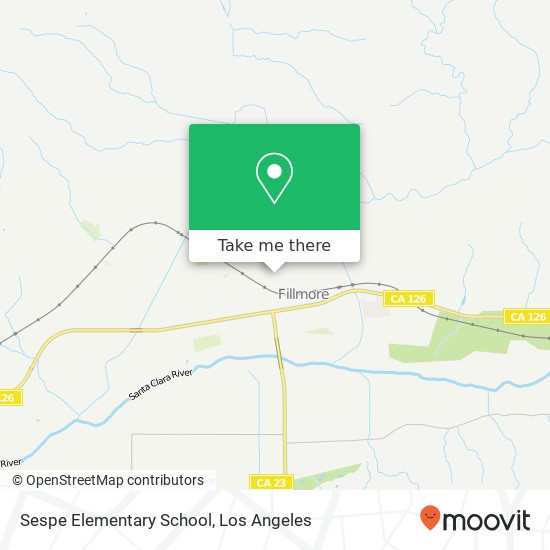 Sespe Elementary School map