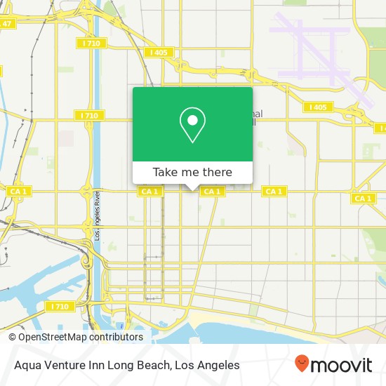 Mapa de Aqua Venture Inn Long Beach