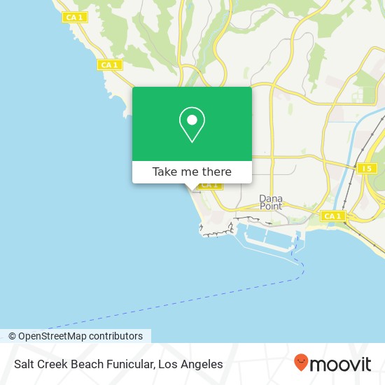 Mapa de Salt Creek Beach Funicular
