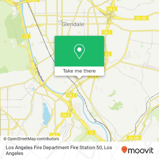 Los Angeles Fire Department Fire Station 50 map