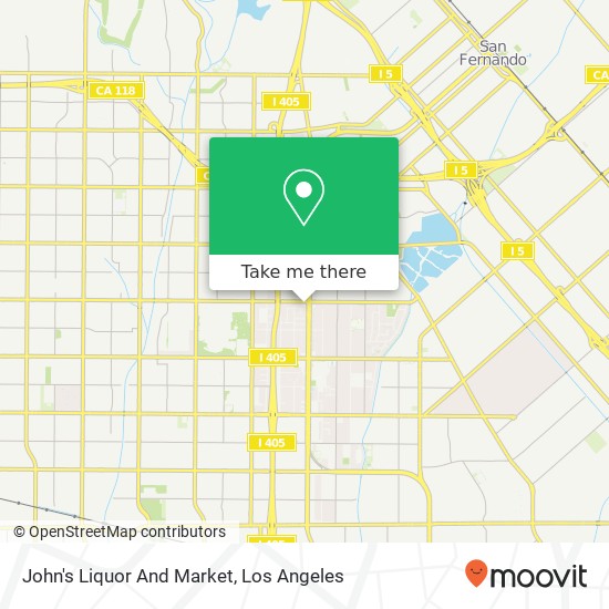 Mapa de John's Liquor And Market