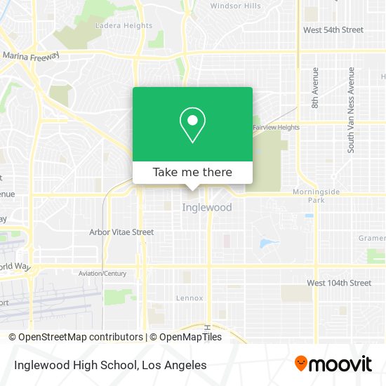 Inglewood High School map