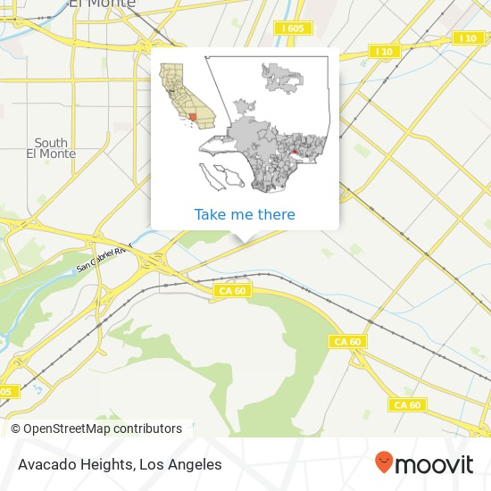 Avacado Heights map