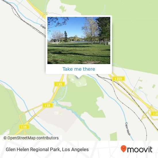 Glen Helen Regional Park map