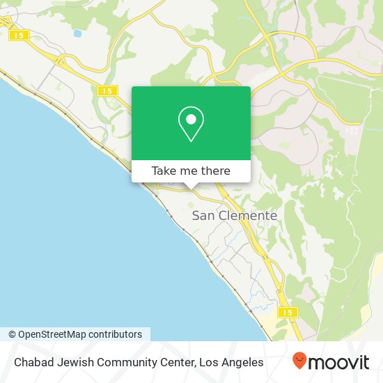 Chabad Jewish Community Center map