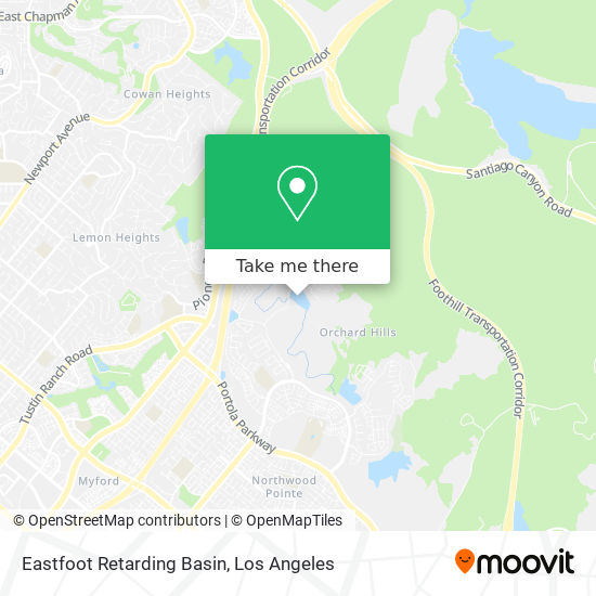 Eastfoot Retarding Basin map