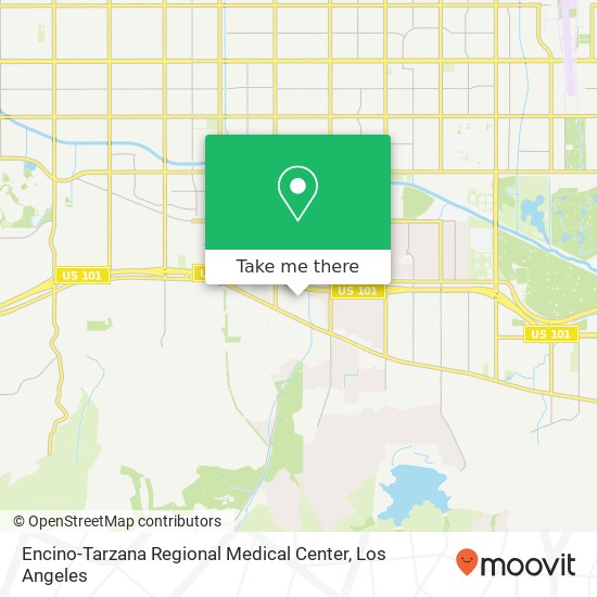 Encino-Tarzana Regional Medical Center map