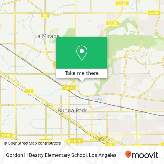 Mapa de Gordon H Beatty Elementary School