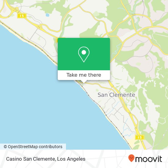 Casino San Clemente map