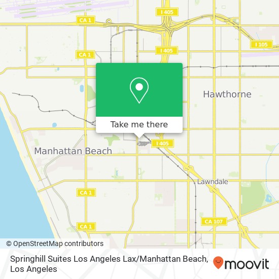 Mapa de Springhill Suites Los Angeles Lax / Manhattan Beach