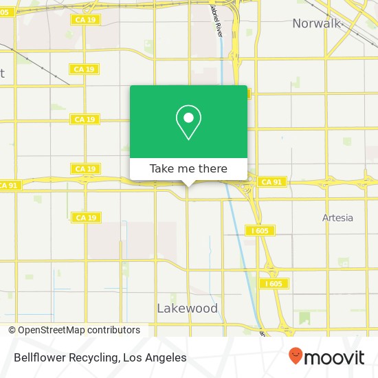 Bellflower Recycling map