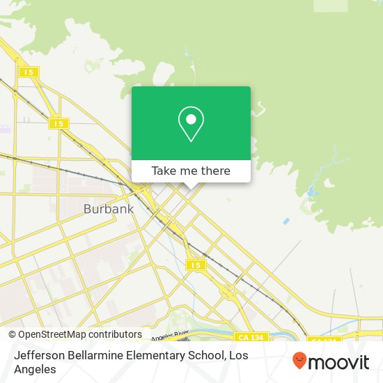 Mapa de Jefferson Bellarmine Elementary School