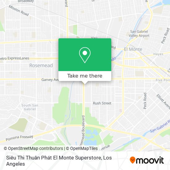 Siêu Thi Thuân Phát El Monte Superstore map