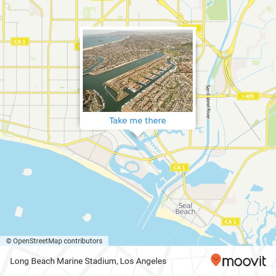 Long Beach Marine Stadium map