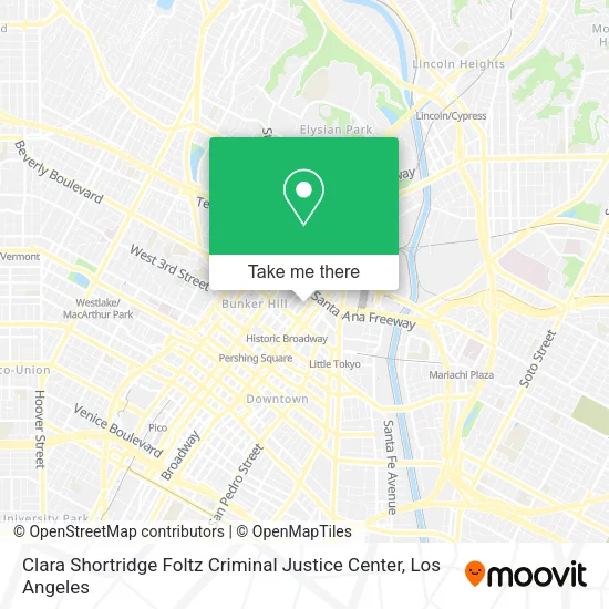 Mapa de Clara Shortridge Foltz Criminal Justice Center