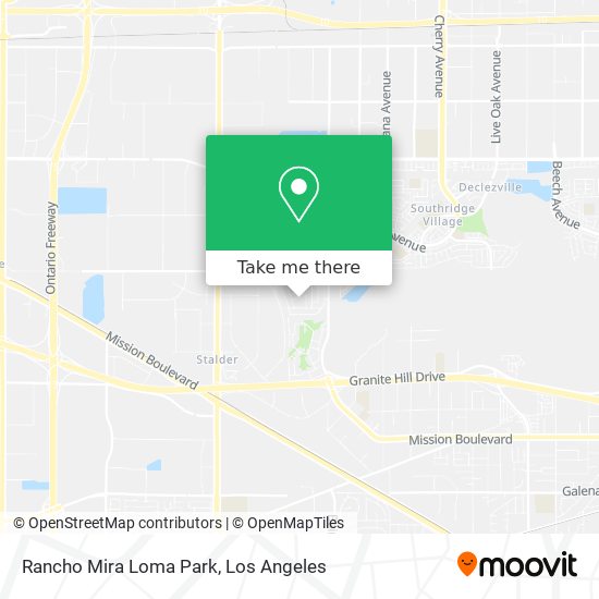 Rancho Mira Loma Park map