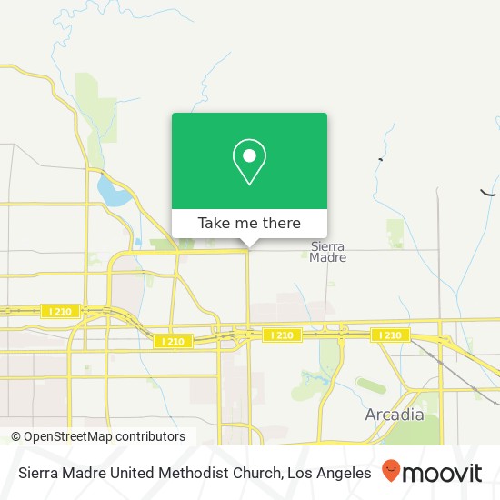 Sierra Madre United Methodist Church map