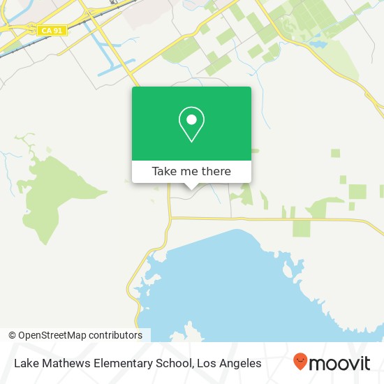 Lake Mathews Elementary School map